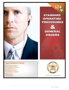 Standard Operating Procedures | startasecuritycompany.com