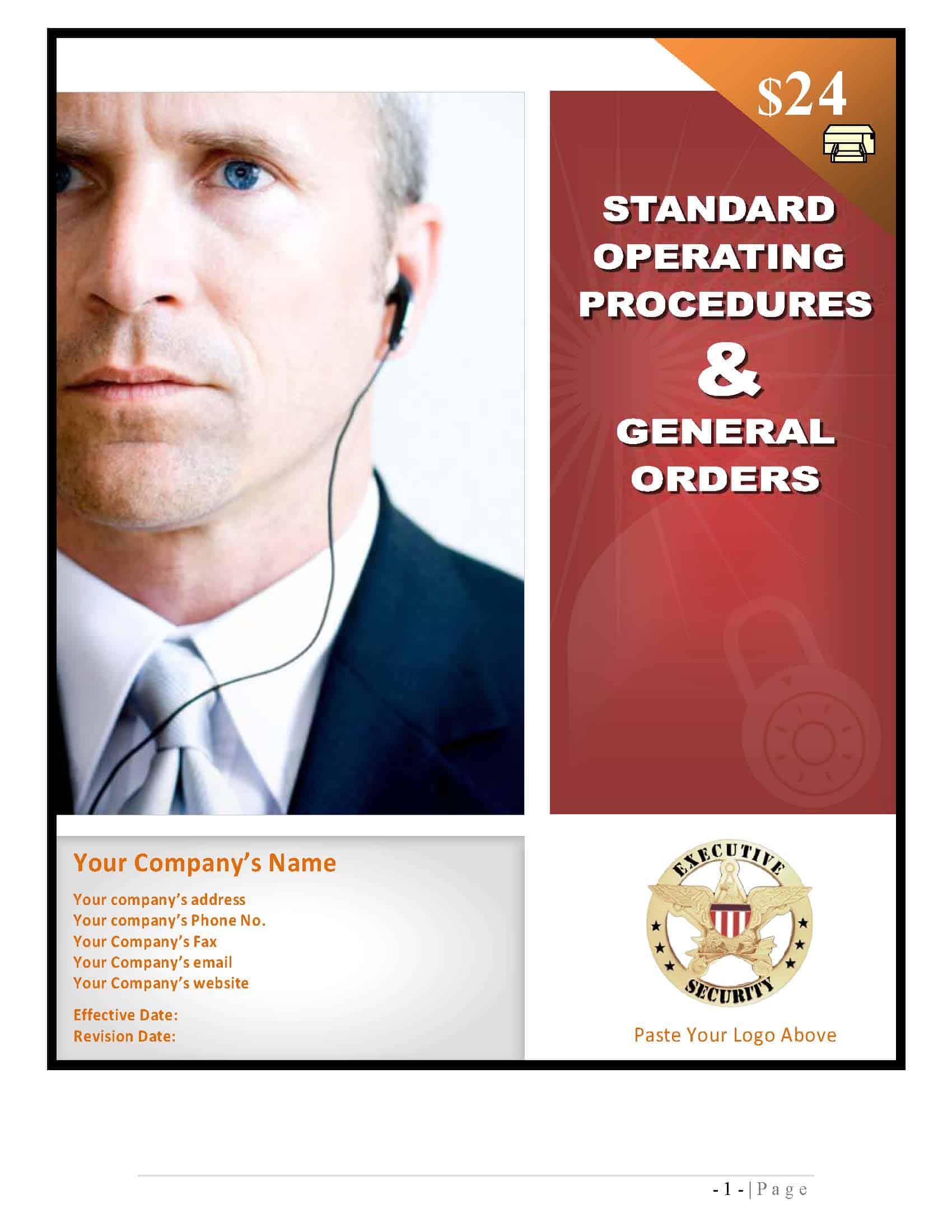 security guard standard operating procedures