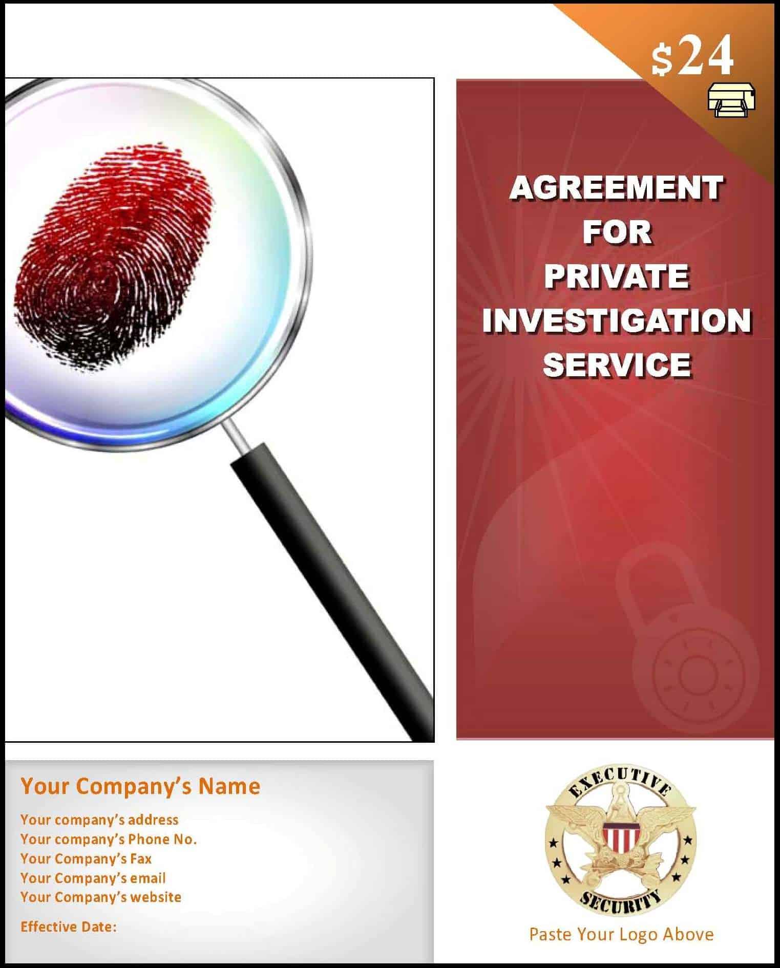 private investigator contract